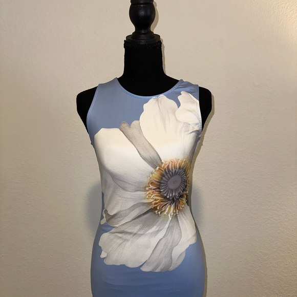 SHEIN Blue Floral Summer Spring Midi Dress - Picture 2 of 8